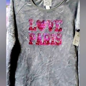 MENTALLY Exausted (can't even) love paris sweater size L